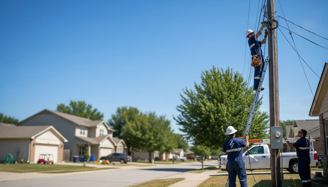 Residential electrician providing installation services in Everly, IA